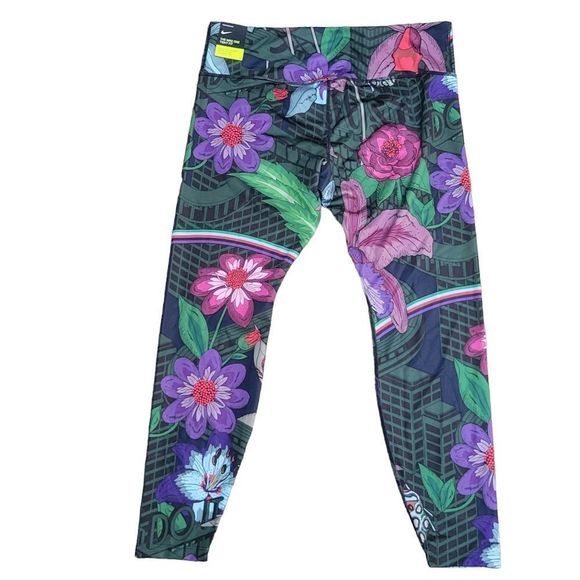 NWT Nike One Icon Clash Womens Printed Leggings Graphic Print - Picture 2 of 5